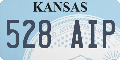 KS license plate 528AIP