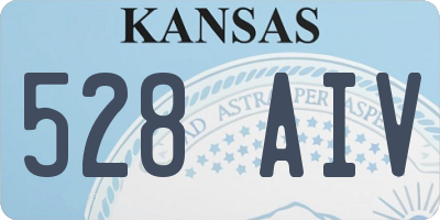 KS license plate 528AIV