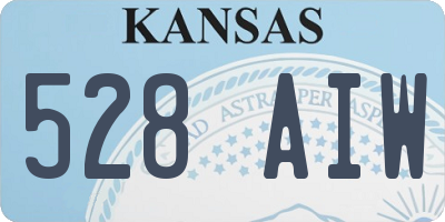KS license plate 528AIW