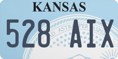 KS license plate 528AIX
