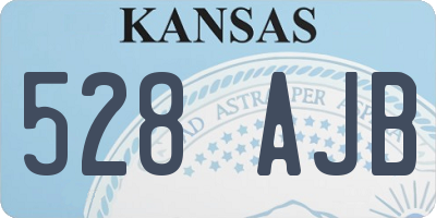 KS license plate 528AJB