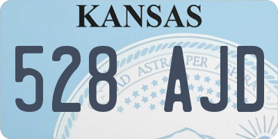 KS license plate 528AJD