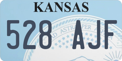 KS license plate 528AJF
