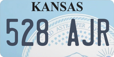 KS license plate 528AJR