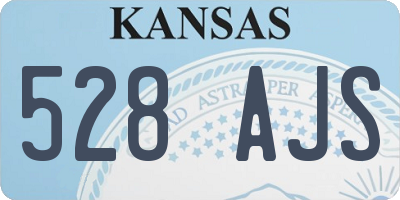 KS license plate 528AJS