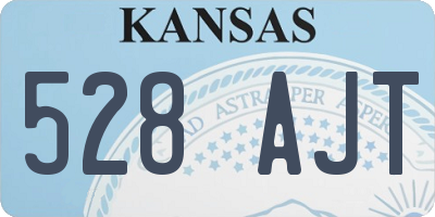 KS license plate 528AJT