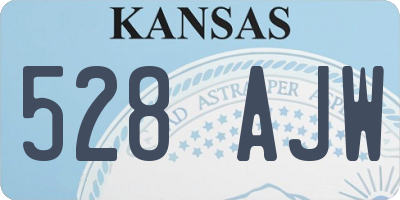 KS license plate 528AJW