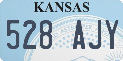 KS license plate 528AJY