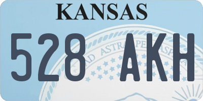 KS license plate 528AKH