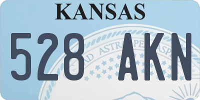 KS license plate 528AKN