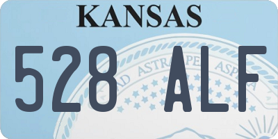 KS license plate 528ALF