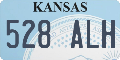 KS license plate 528ALH