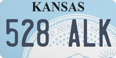 KS license plate 528ALK