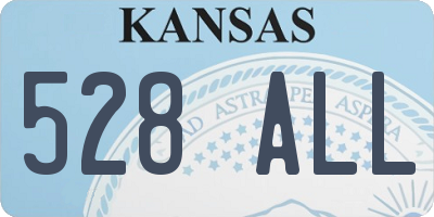 KS license plate 528ALL