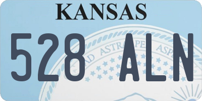 KS license plate 528ALN