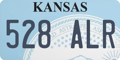 KS license plate 528ALR