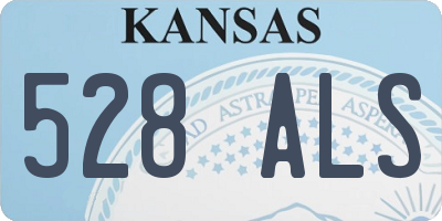 KS license plate 528ALS