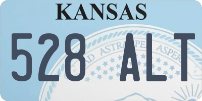 KS license plate 528ALT