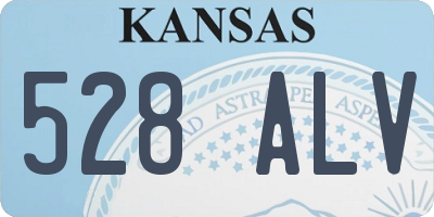 KS license plate 528ALV