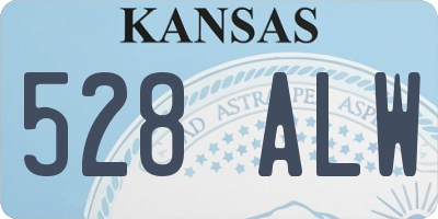 KS license plate 528ALW
