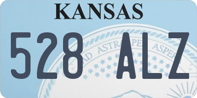 KS license plate 528ALZ