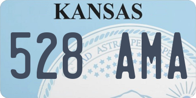 KS license plate 528AMA