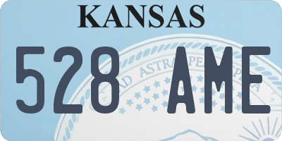 KS license plate 528AME