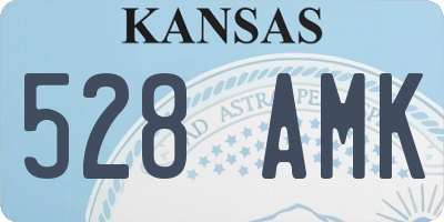 KS license plate 528AMK