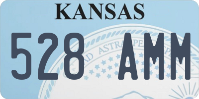 KS license plate 528AMM