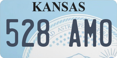 KS license plate 528AMO