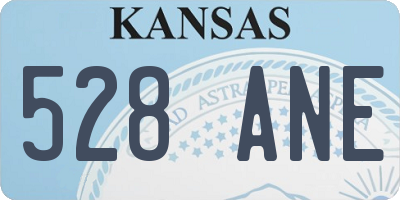 KS license plate 528ANE