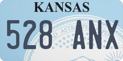 KS license plate 528ANX