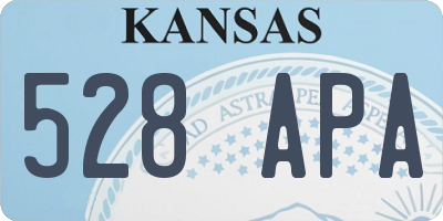 KS license plate 528APA