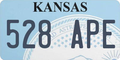 KS license plate 528APE