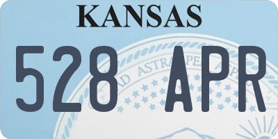 KS license plate 528APR