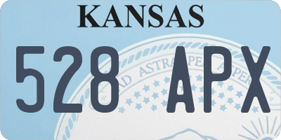 KS license plate 528APX
