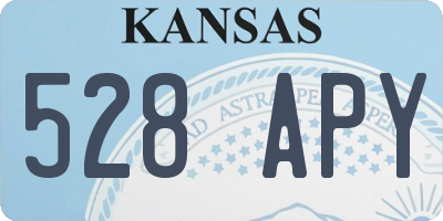 KS license plate 528APY