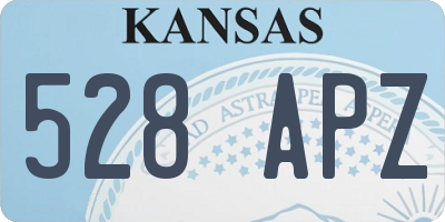 KS license plate 528APZ