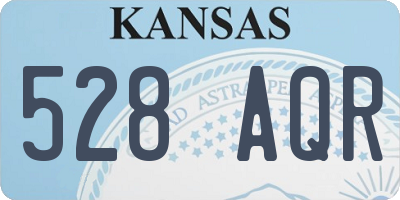 KS license plate 528AQR