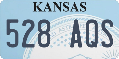 KS license plate 528AQS