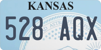 KS license plate 528AQX