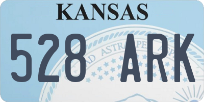 KS license plate 528ARK