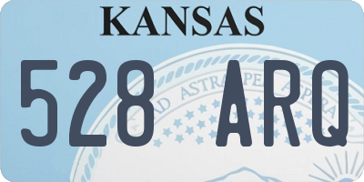 KS license plate 528ARQ