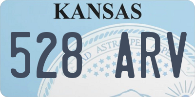KS license plate 528ARV