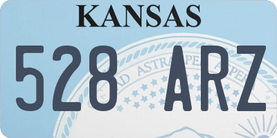 KS license plate 528ARZ