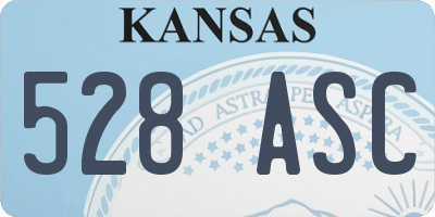 KS license plate 528ASC