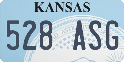 KS license plate 528ASG