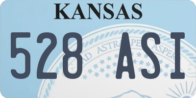 KS license plate 528ASI