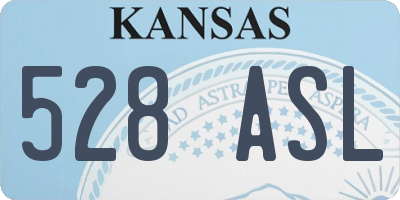 KS license plate 528ASL