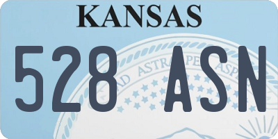 KS license plate 528ASN